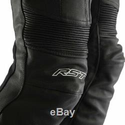 RST Motorbike Motorcycle Sport Street R-18 CE Leather Jeans Black / Black