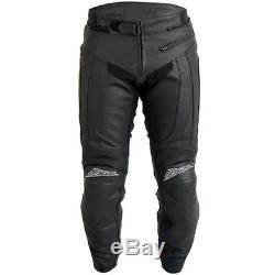 RST R-16 Motorcycle Motorbike Leather Jeans Black