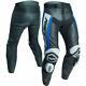 Rst Tractech Evo R Leather Sports Motorcycle Motorbike Trousers Black / Blue