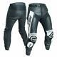Rst Tractech Evo R Leather Sports Motorcycle Motorbike Trousers Black / White