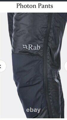 Rab Mens Photon Pants Trousers Size Large In Black Rrp £155