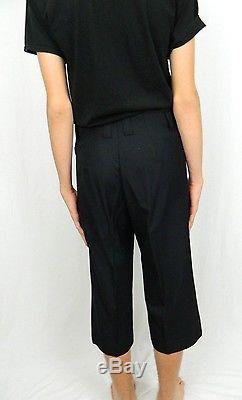Raf Simons AW 2000-2001 Black Wool Cropped Capri Trousers Pants Men's 34