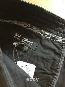Raf Simons Ss2002 02ss Cotton Waistband Pleated Pants Black Archive Ss02 48 / 46
