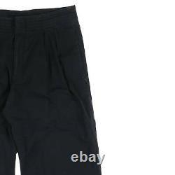 Raf Simons Ss2002 02ss Cotton Waistband Pleated Pants Black Archive Ss02 48 / 46