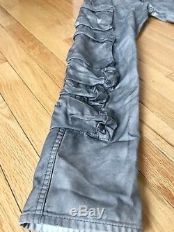 Ralph Lauren Black Label Cargo Pants, Military Style Jeans, W28L30, MSRP$695, grey