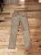 Ralph Lauren Black Label Goat Suede Leather Pants Sz 32 Tan Beige Slim Rrl Jeans