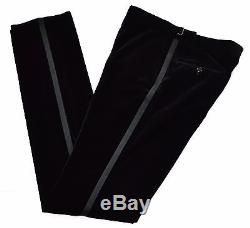 Ralph Lauren Black Label Italy black tuxedo velvet trousers pant Size US/UK 33