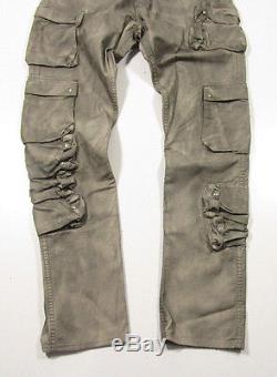 Ralph Lauren Black Label Men's Penton Grey Slim Fit Swat Cargo Pants RARE