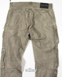 Ralph Lauren Black Label Men's Penton Grey Slim Fit Swat Cargo Pants RARE