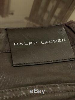 Ralph Lauren Black Label Moto Biker Sz 34 Mens Pants Rust Brown New With Tags