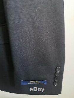 Ralph Lauren Men Suit chest 44r trouser 38 Unhemmed custom fit