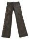 Ralph Lauren Mens 100% Leather Black Studded Trouser W30/l31 Rrp £1140 New