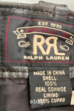 Ralph Lauren Mens 100% Leather Black Studded Trouser W30/L31 RRP £1140 New