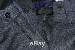 Ralph Lauren Purple Label Mens Wool Flat Dress Trouser Pants Italy Black 38
