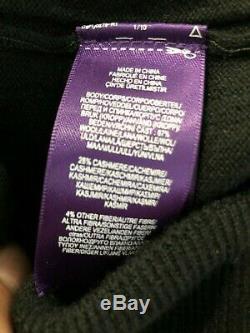 Ralph Lauren Purple Label Wool & Cashmere Blend Spa Leisure Pants $995 Black New