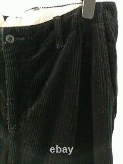 Ralph Lauren Trousers Cord Corduroy Rare Black GI FIT heavy wale cord W38 L29