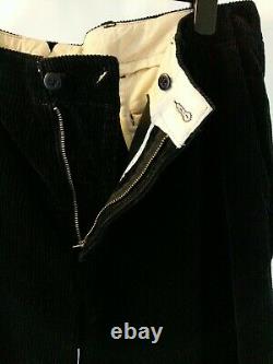 Ralph Lauren Trousers Cord Corduroy Rare Black GI FIT heavy wale cord W38 L29