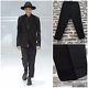 Rare & Great Dior Homme Ss12 Black Virgin Wool Wide Fit Cropped Trousers / Pants