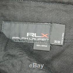 Rare VTG RLX Ralph Lauren Tactical Pockets Cargo Pants 90s Polo Black NWT 36/30