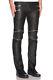Real Leather Skinny Biker Pants Size S Trousers Black Rare Jogger Motorcycle