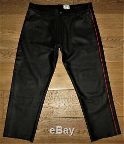 Regulation London Rear Zip Leather Breeches Trousers Jeans Uniform Bluf Rob Mr B