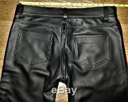 Regulation London Rear Zip Leather Breeches Trousers Jeans Uniform Bluf Rob Mr B