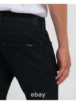 Replay Jeans Replay Soft Premium Straight Fit Satin Trousers Black