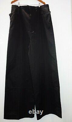 Rick Owens Black Pants. Full wide cut. Made in Italy. Size 46