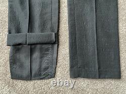 Rick Owens Black Wool Astaires Drawstring Trousers Pants