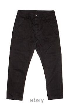 Rick Owens DRKSHDW Collapse Cut Cargo Black Sombra Obscura Cotton Pants 36