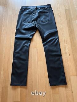 Rick Owens DRKSHDW Faux Leather Pants Black size waist 34
