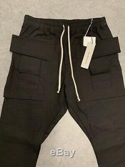 Rick Owens Drkshdw $885 SALE Men's Creatch Black Cargo Pants 36 Size