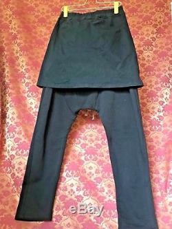 Rick Owens Drkshdw men pants kilt black futuristic style size L from runway show