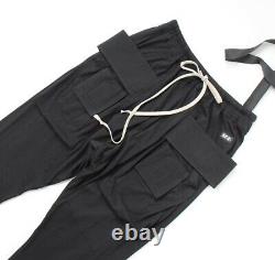 Rick Owens Phlegethon Ss21 Drkshdw Creatch Cargo Drawstring Pants Black Large