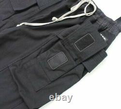 Rick Owens Phlegethon Ss21 Drkshdw Creatch Cargo Drawstring Pants Black XL