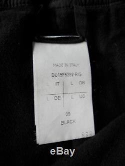 Rick owens BLACK fleece classic pants L NEW drkshdws MENS