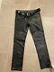 Rob Leather Slim Fit Jeans (mens) W 32 /33 Inches L 33/34
