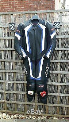 Rst R-14 Leathers One Piece Leather Motorcycle Race Suit, Size Uk 44