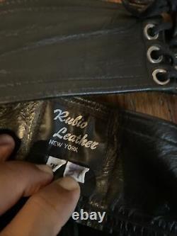 Rubio Custom Leather Chaps Size 38-39 Waist kink fetish gay