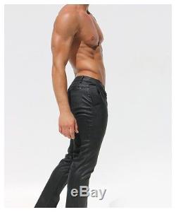 Rufskin COAL Men's Slim Fit Waxed Pants/Slacks Black