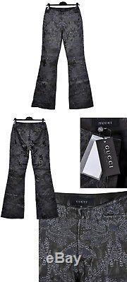 S/S 2000 NEW GUCCI by TOM FORD EMBROIDERED LEATHER PANTS from the AD CAMPAGN