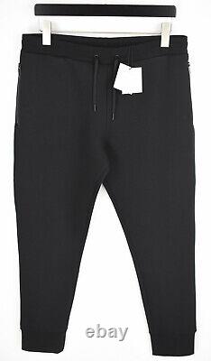 SANDRO Trousers Men's LARGE Sweatpants Technical Fabric Black