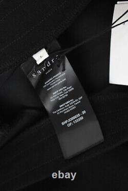 SANDRO Trousers Men's LARGE Sweatpants Technical Fabric Black