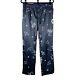 Siberia Hills New Mens Satin Zodiac Pants L Black Pull On Streetwear Nwd Flaw