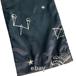 SIBERIA HILLS NEW Mens Satin Zodiac Pants L Black Pull On Streetwear NWD Flaw