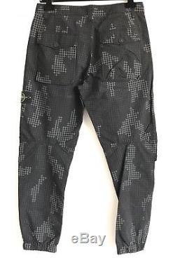 STONE ISLAND Grid Camoflage Trousers Size W32
