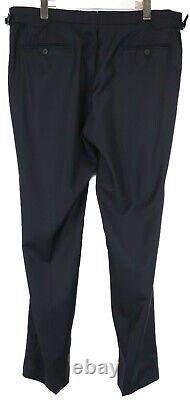 SUITSUPPLY Soho Sa Trousers Men's UK 46 / W39 Wool Pleated Regular Fit Black