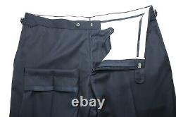 SUITSUPPLY Soho Sa Trousers Men's UK 46 / W39 Wool Pleated Regular Fit Black