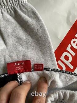 SUPREME Tracksuit Bottoms Size XL Stunning Condition Black & Grey