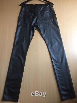 Saint Laurent Faux Leather Trousers 30